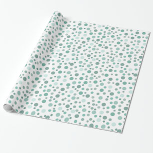 Mint Confetti Wrapping Paper