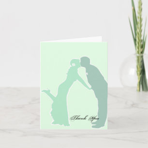 Mint Couple Wedding Thank You Card