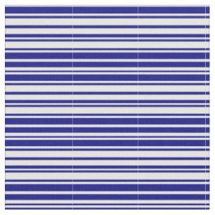 Mint Cream and Blue Coloured Stripes/Lines Pattern Fabric