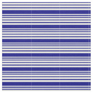 Mint Cream and Blue Coloured Stripes Pattern Fabric