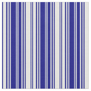 Mint Cream and Blue Stripes/Lines Pattern Fabric