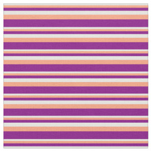 Mint Cream, Light Salmon, and Purple Coloured Fabric