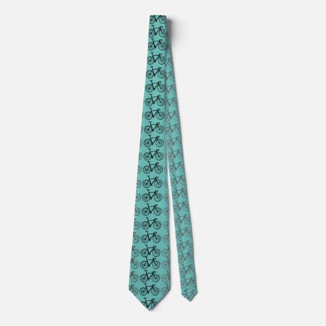 Mint cycling, bike, road bike, cyclist tie (Front)