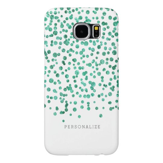 Mint Dazzle Confetti Samsung Galaxy S6 Cases