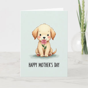 Mint Dog Rose Mothers Day Card