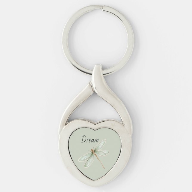 Mint Dream Dragonfly Key Ring (Front)