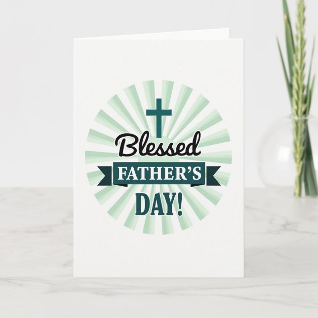 Mint Fathers Day Sun Card (Front)