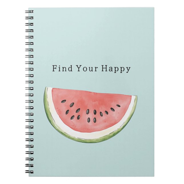 Mint Find Your Happy Watermelon Notebook (Front)