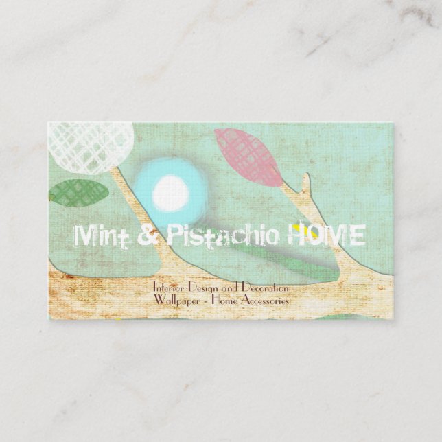 Mint Fine Art Business Card Tree (Front)