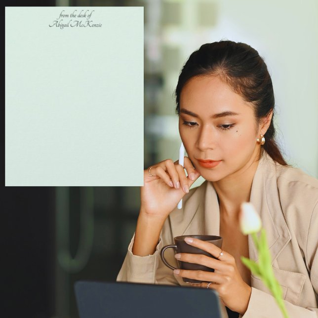 Mint From the Desk of II Custom Letterhead (Creator Uploaded)