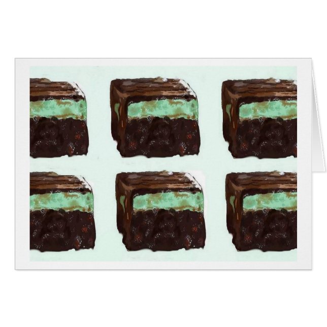 Mint Fudge Brownie Card (Front Horizontal)