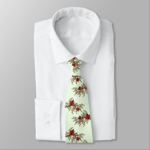 Mint Funny Ladybug Couple for man Tie