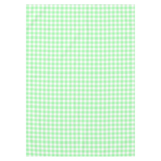 Mint Gingham Tablecloth (Front)