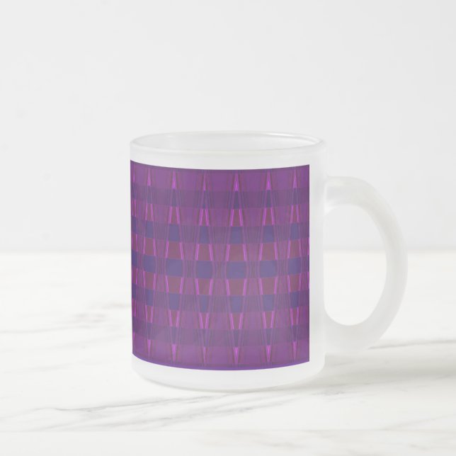 Mint Glass Mug - Abstract (Right)