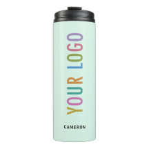 Mint Green 12 oz Tumbler Custom Logo Vacuum Sealed
