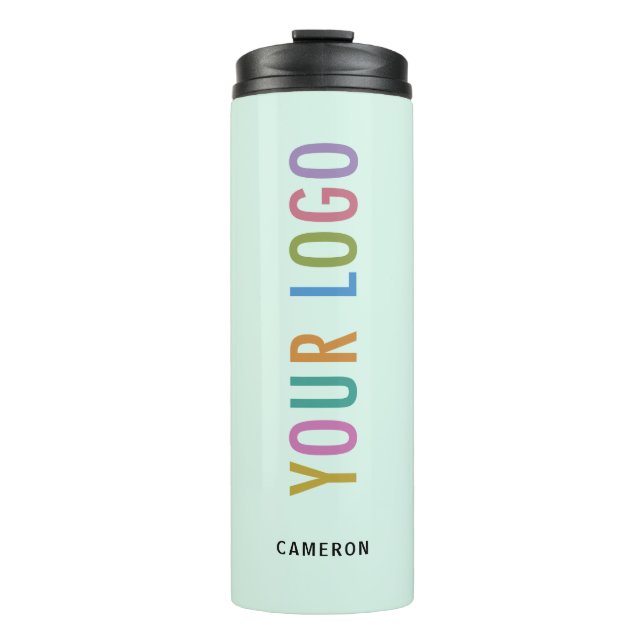 Mint Green 12 oz Tumbler Custom Logo Vacuum Sealed (Front)