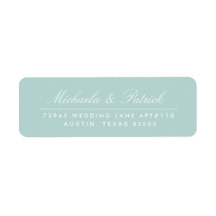 Mint Green Address Labels