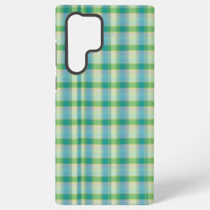 Mint Green and Blue Plaid Phone Case