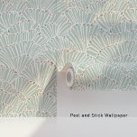 Mint Green and Dusty Pink Shell Art Deco Wallpaper<br><div class="desc">Add a touch of elegance to your home with this Mint Green and Dusty Pink Shell Art Deco Wallpaper. This beautiful design features an intricate pattern of fan-shaped shells in a serene mint green, accented with subtle hints of burnt/dusty pink and white. Inspired by the classic Art Deco style, the...</div>