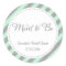Mint Green and Silver Glitter Thank You Sticker