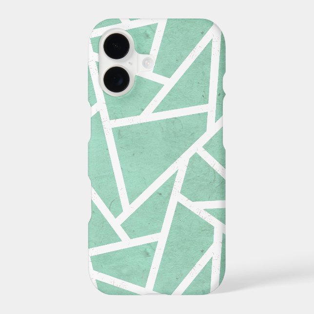 Mint green and white mosaic pattern (Back)