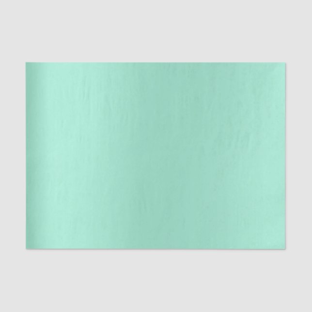 Mint Green Aqua Tiffany Metallic Tissue Paper (Front)