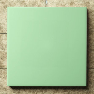 Mint Green #b4eeb4 Soft Fresh Modern Accent Tile