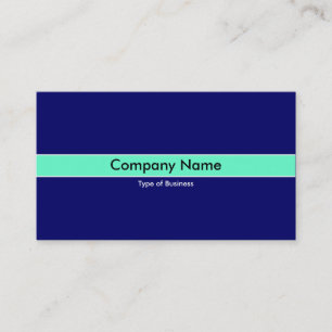 Mint Green Band - Dark Blue Business Card
