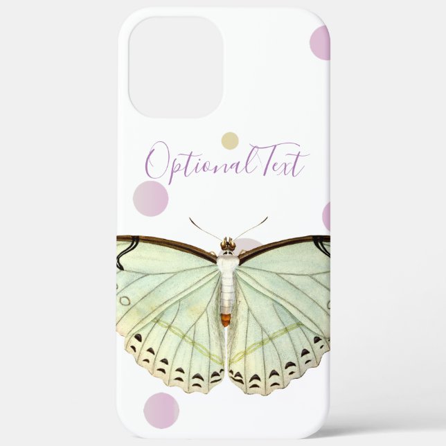 Mint Green Beauty Butterfly Case-Mate iPhone Case (Back)