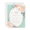 Mint Green Blush Peach Cream Gold Floral Wedding