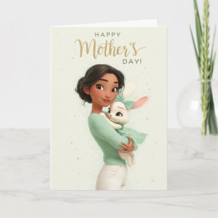 Mint Green Bunny Mother’s Day Card