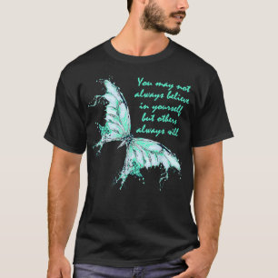 Mint Green Butterfly Mental Health Awareness 5781 T-Shirt
