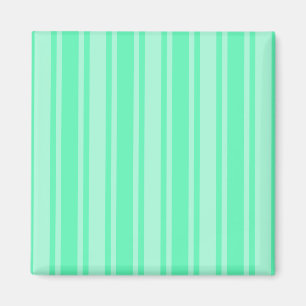 Mint green candy stripes magnet