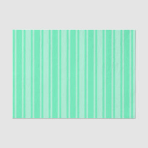 Mint green candy stripes tissue paper
