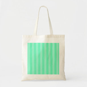 Mint green candy stripes tote bag