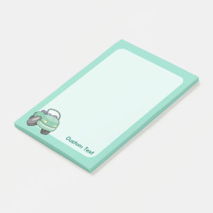 Mint Green Cartoon Car Post-it Notes