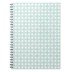 Mint Green Checks Notebook