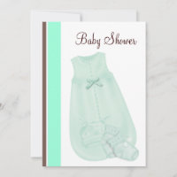 Mint Green Chocolate Brown Baby Shower