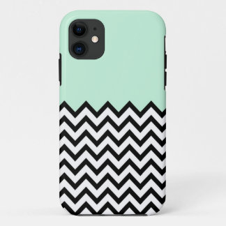 Mint Green Colour Block Chevron iPhone 5 Case