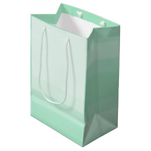 Mint Green Colour Modern Elegant Trendy Template Medium Gift Bag