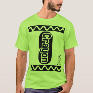 Mint Green Crayon Halloween Costume Womens T-Shirt