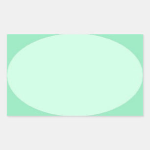 Mint Green Custom Elegant Colour Blank Template Rectangular Sticker