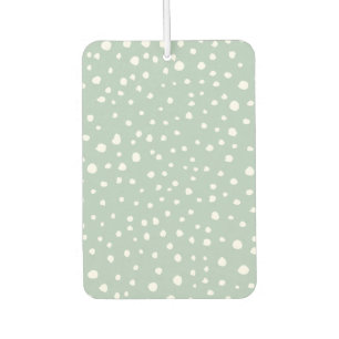 Mint Green Dalmatian Spots, Dalmatian Dots, Dotted Car Air Freshener