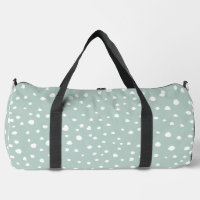 Mint Green Dalmatian Spots, Dalmatian Dots, Dotted
