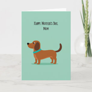 Mint Green Dog Greeting Card
