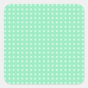 Mint Green Elegant Colour Template Blank Modern  Square Sticker
