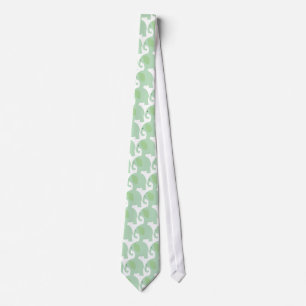 Mint Green Elephant Tie