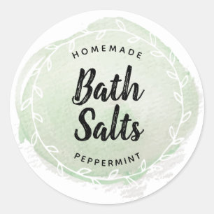 Mint Green Essential Oil Craft Sticker Label