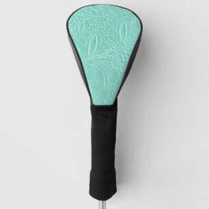 Mint Green Floral Golf Head Cover