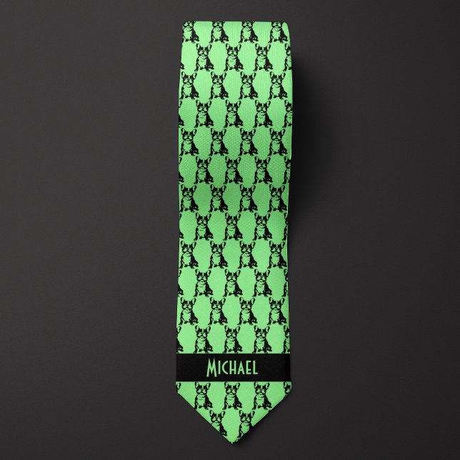Mint Green French Bulldog Tie (Creator Uploaded)